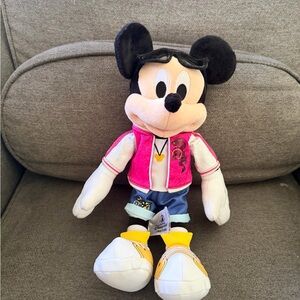 Mickey Mouse Shanghai Resort Plush Toy with Pink Jacket